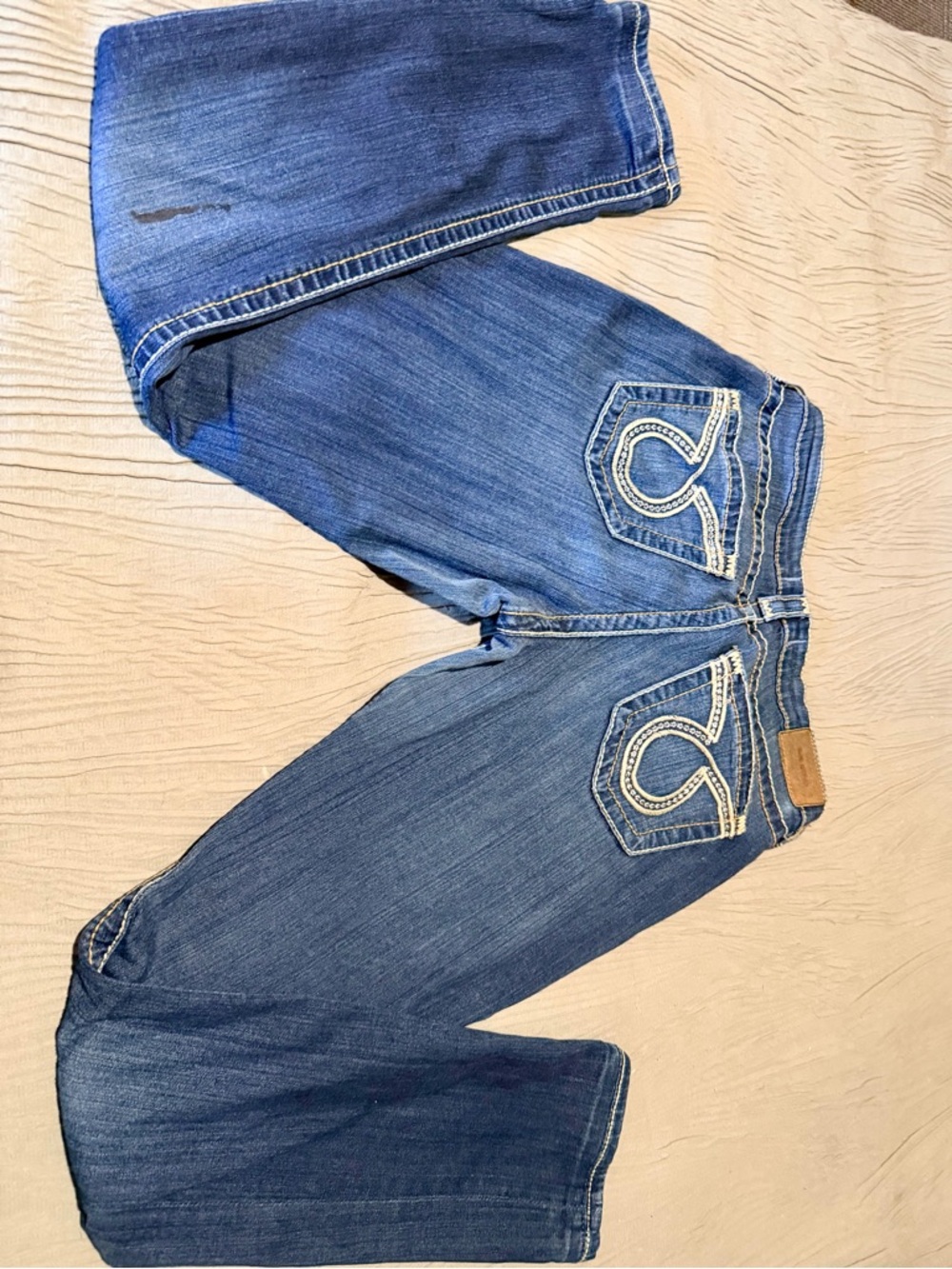 Big Star Blue Boot Cut Jeans with Embroidered Back Pockets